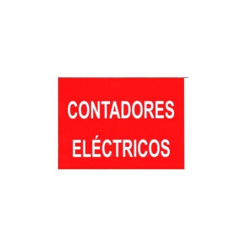 CARTEL CONTADORES ELECTRICOS 20*25CMTS