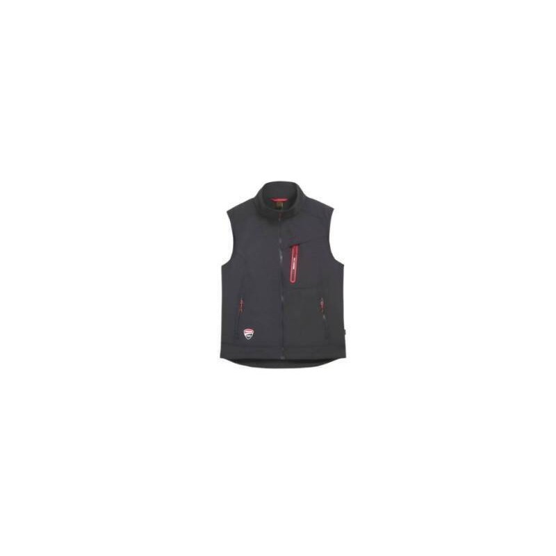 CHALECO SOFTSHELL DUCATI 80013 NEGRO