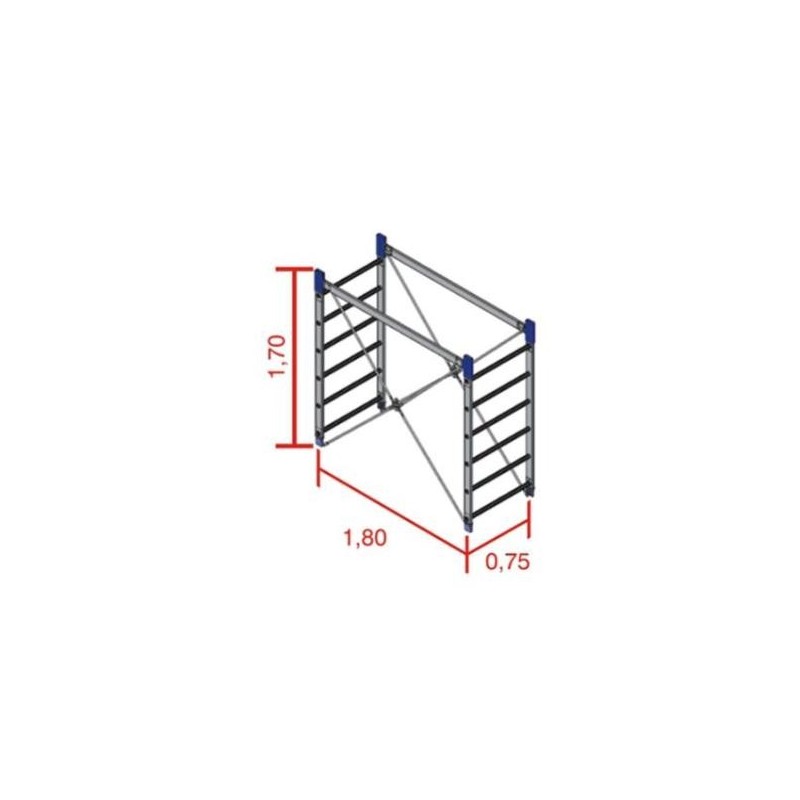 ULYSSE ALUMINIO TORRE 1.70MTS 75X180