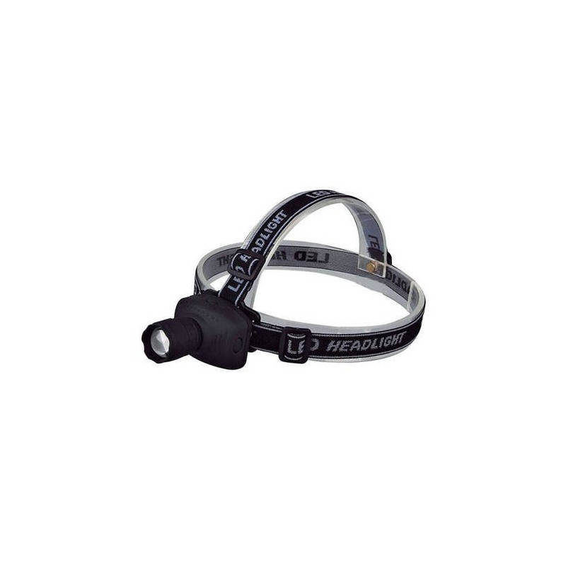 LINTERNA FRONTAL ZOOM LED 3W  CON PILAS 3 POSICIONES TME