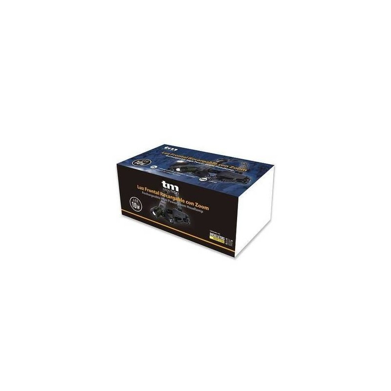 LINTERNA FRONTAL ZOOM LED 10W RECARGABLE 3 POSICIONES TME