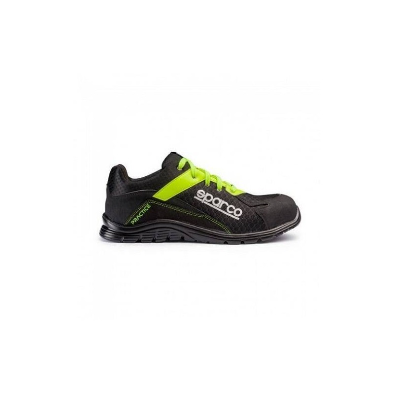 ZAPATO PRACTICE S1P NEGRO-VERDE FLUOR