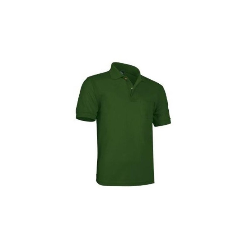POLO M/C. 1BOLS. TERGAL VERDE T-S 0