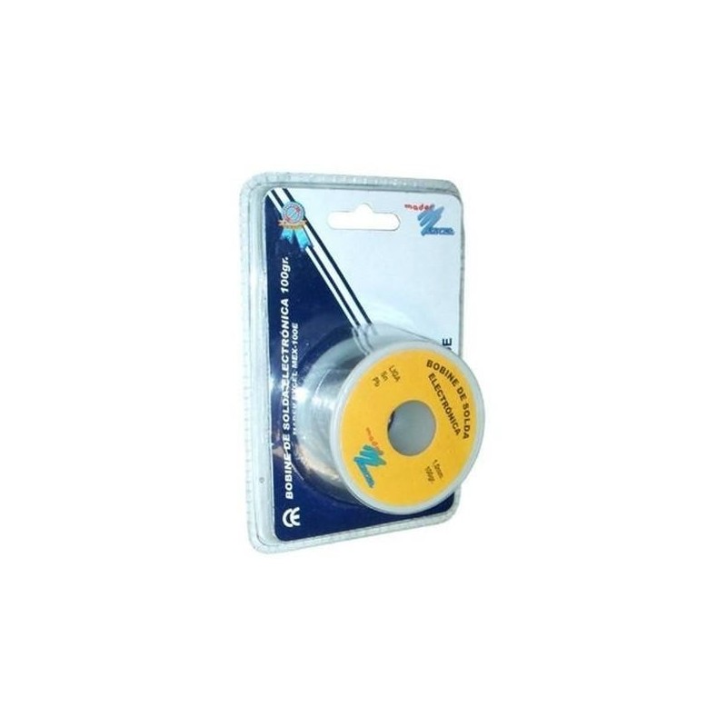 ESTAÑO BOBINA PARA SOLDAR ELECTRÓNICA SN60 SW32 100GRS