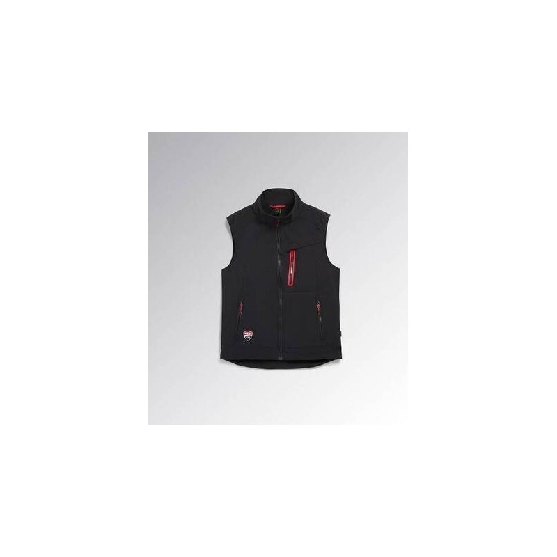 CHALECO SOFTSHELL DUCATI 80013 NEGRO