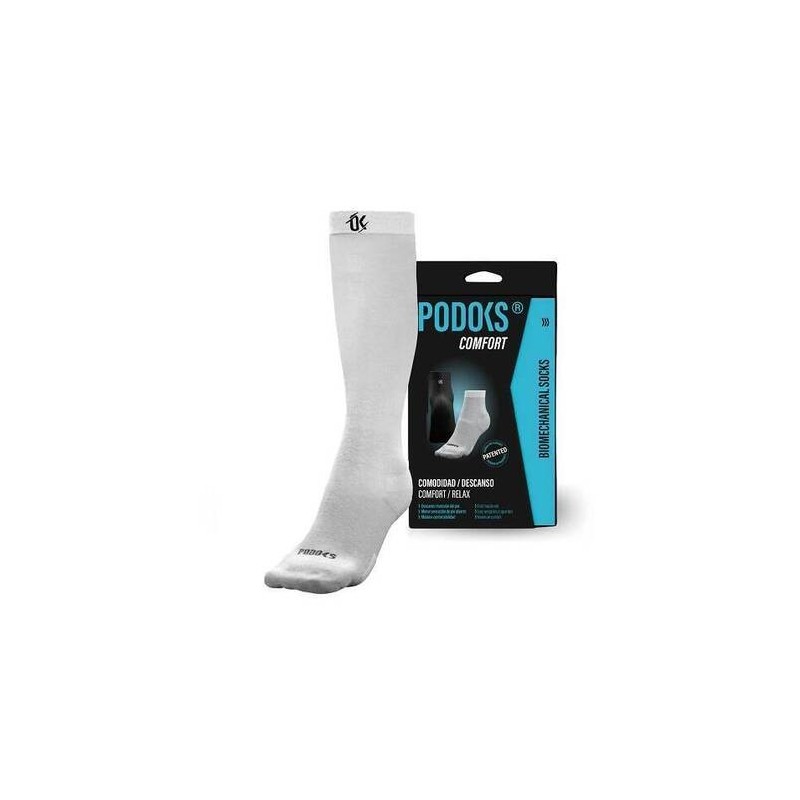 CALCETIN PODOKS COMFORT H6 PIERNAS CANSADAS BLANCO
