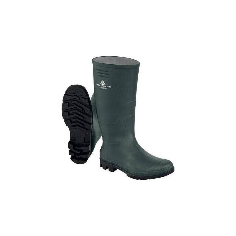 BOTA AGUA CAÑA ALTA PVC OB SRA VERDE / NEGRO