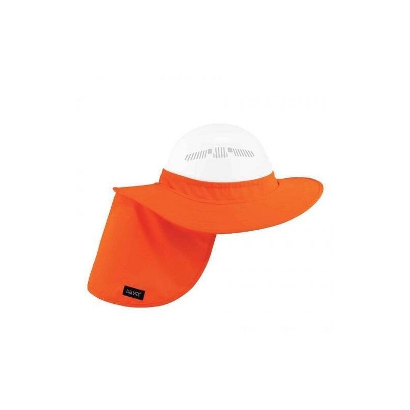 VISERA C/CUBRENUCAS ERGODYNE 6660 P/CASCOS  NARANJA A.V.