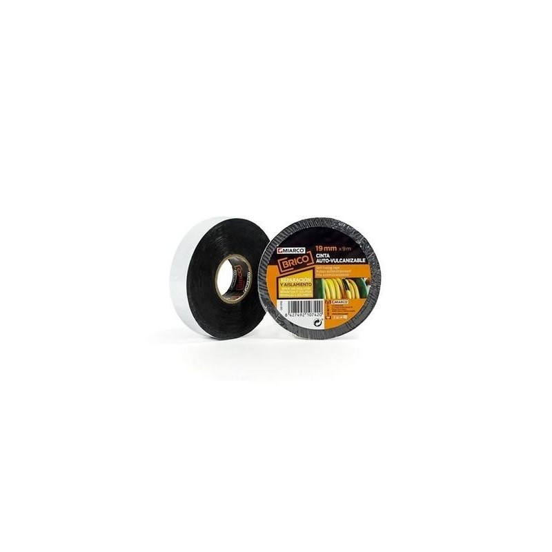 CINTA VULCANIZABLE NEGRA 19MM - 9 MTS