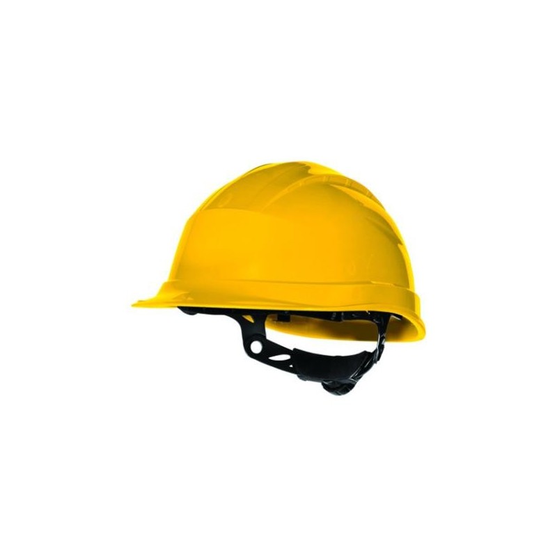 CASCO QUARTZ III AJUSTE CON RUEDA EN397 EN50365 AMARILLO . .