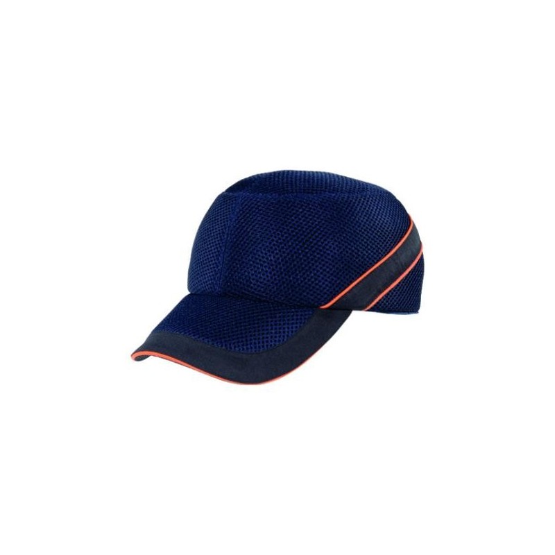 GORRA ANTIGOLPE VISERA 7cm VENTILADA MARINO NEGRO