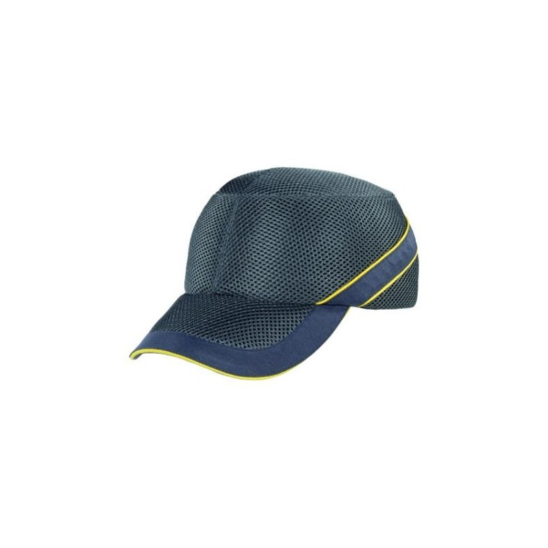 GORRA ANTIGOLPE VISERA 7cm VENTILADA GRIS CLARO / GRIS OSCURO