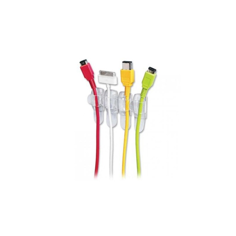 SUJETACABLE COMMAND TRANSPARENTE 4 PIEZAS