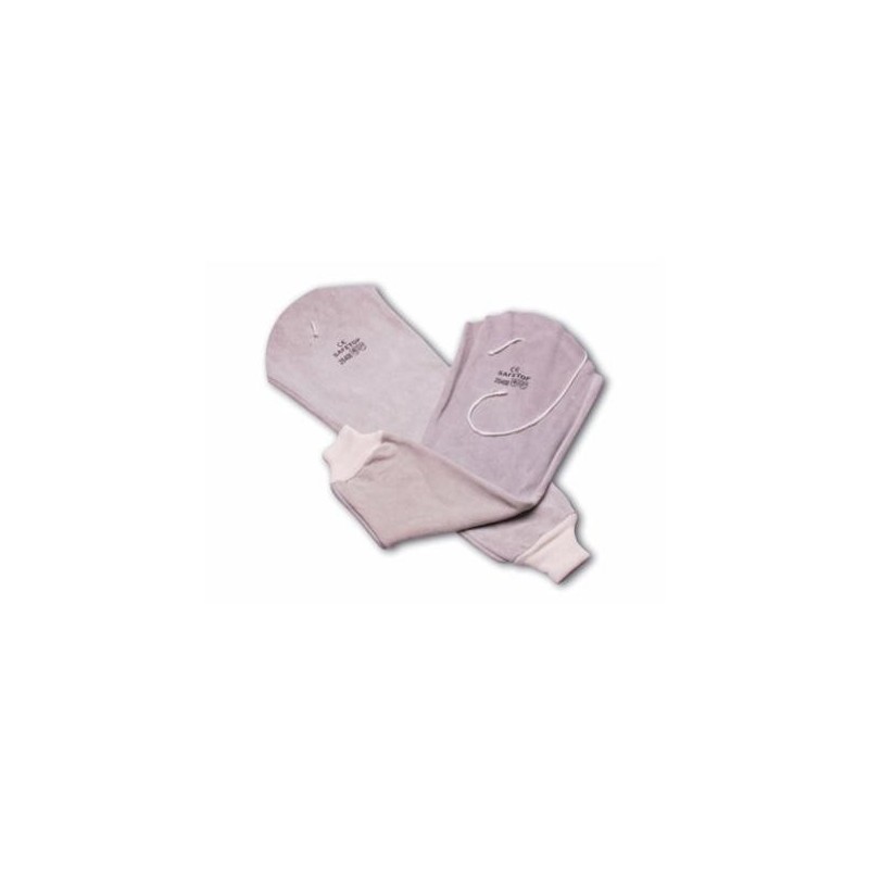 MANGAS CUERO GRIS AL HOMBRO PARA SOLDAR