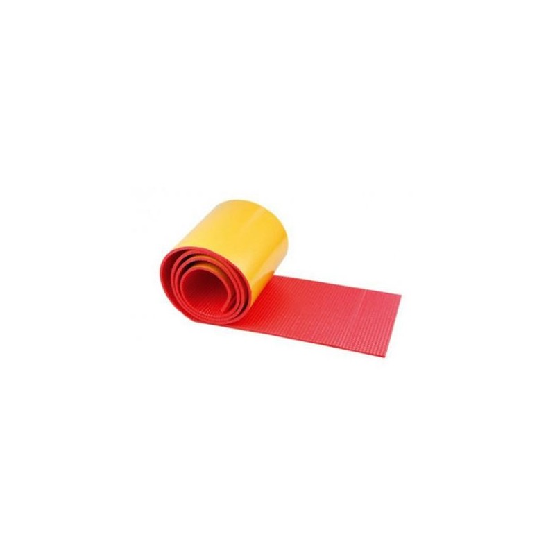 PARACHOQUE ROLLO ESTRIADO ADHESIVO 190MM ANCHO X 2M LARGO ROJO