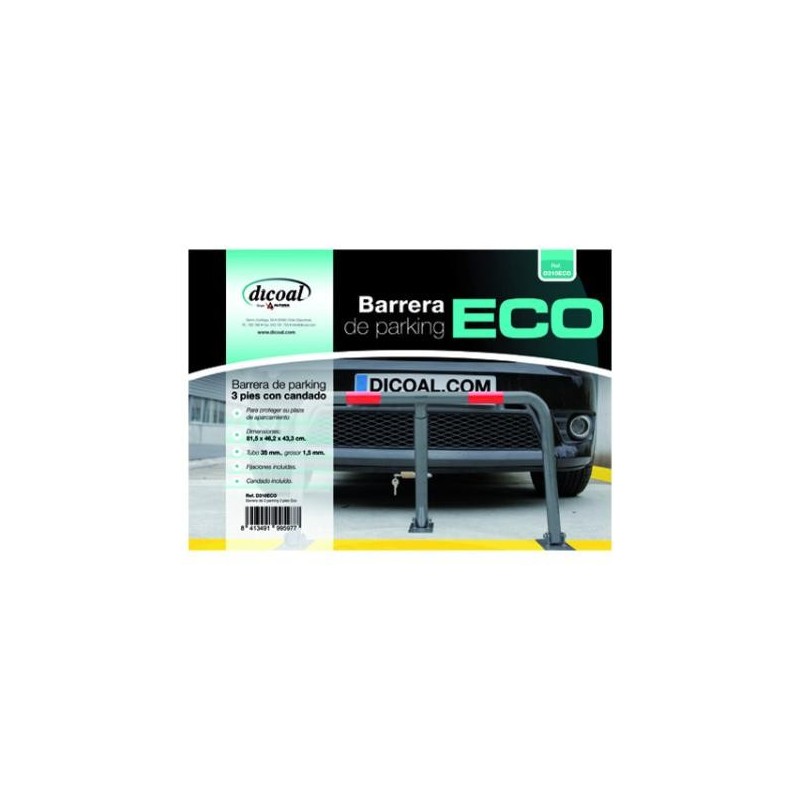 BARRERA DE PARKING 3 PIES PARA CANDADO 75x44cmts. DICOAL
