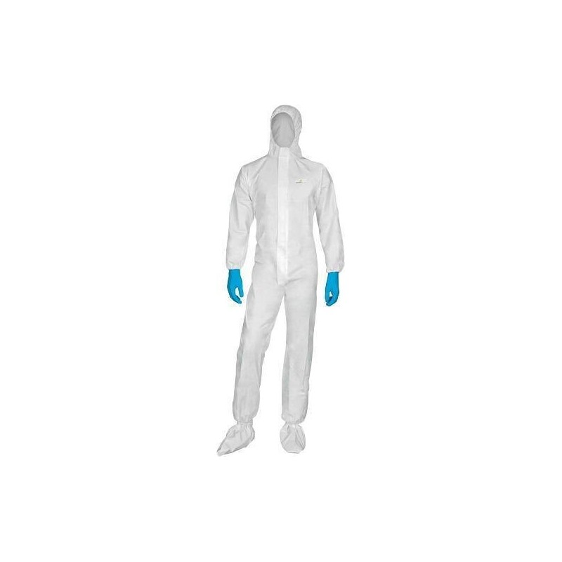BUZO DESECHABLE DT115 CAPUCHA TIPO 5 Y 6 (EN13688) (EN13982) (EN13034) (EN1149) BLANCO
