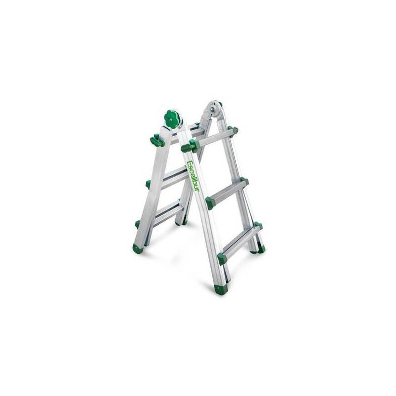 ESCALERA ESCALIBUR ALUMINIO 6+6 PELD/ EXTENDIDA 2,82 mts/ TIJERA 1,22 mts/ CERRADA 0,91 mts8,5 Kgs.