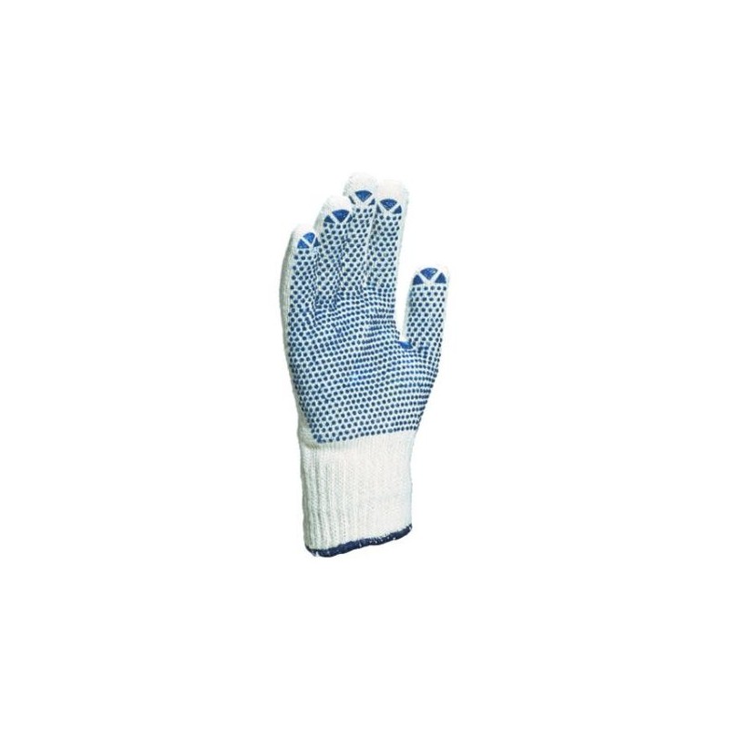 GUANTE POLI-ALGODÓN PUNTITOS EN420, EN388 X,1,2,X,X TALLA 9