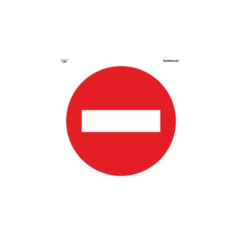 SEÑAL BOLSA 70X70 OBRA ''PROHIBIDO EL PASO''