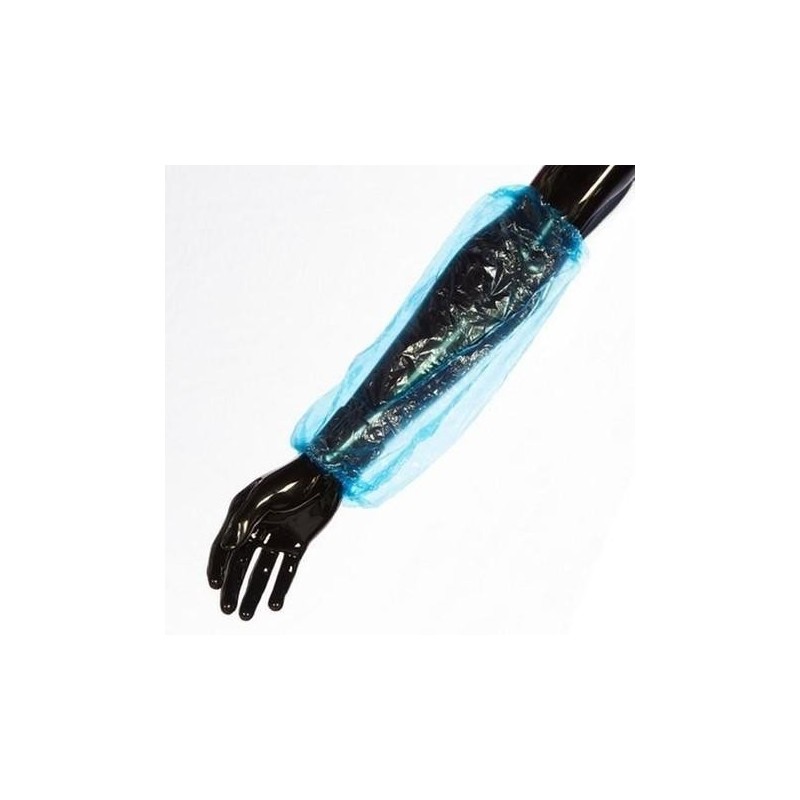 MANGUITO CUBREMANGAS BOLSA 100UNID. PE AZUL