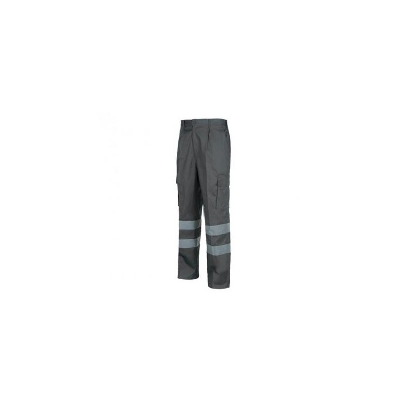 PANT.MULT. 2 BANDAS REFLECT.GRIS T-44 (TALLA M)