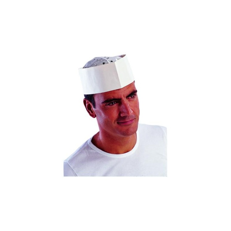 GORRO PAPEL AJUSTABLE 100 PIEZAS . .