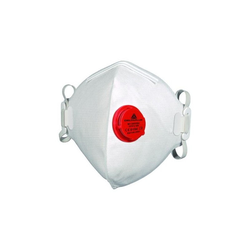 MASCARILLA FFP3 C/VALVULA PLEGABLE VERTICAL CAJA 10 PIEZAS. . .