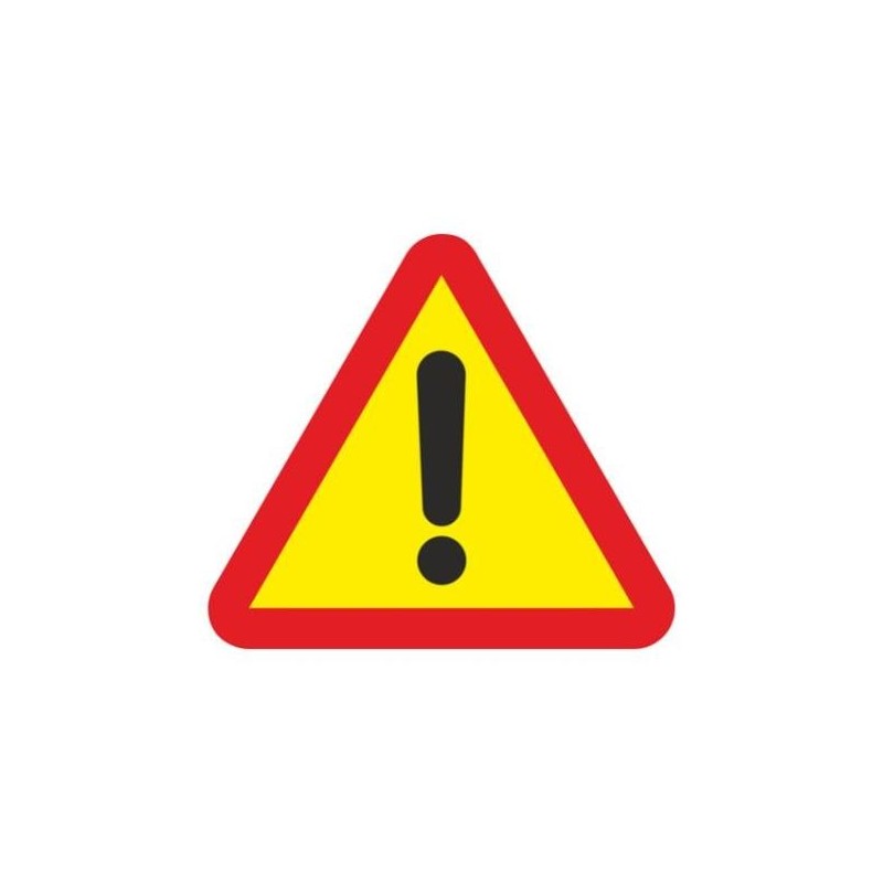 SEÑAL METAL TRIANGULAR 70 PELIGRO INDEFINIDO