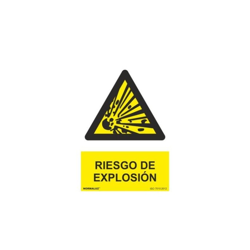 SEÑAL PVC 21 X 30 ''PELIGRO DE EXPLOSIÓN''
