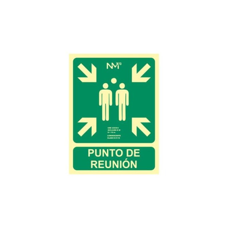 SEÑAL FOTOL.21X30  ''PUNTO DE REUNIÓN''