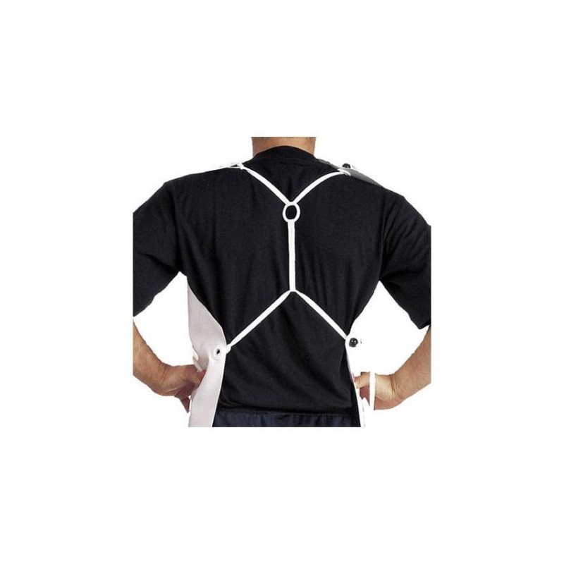 DELANTAL PVC ANTIABRASIVO 70x120cmts. BLANCO