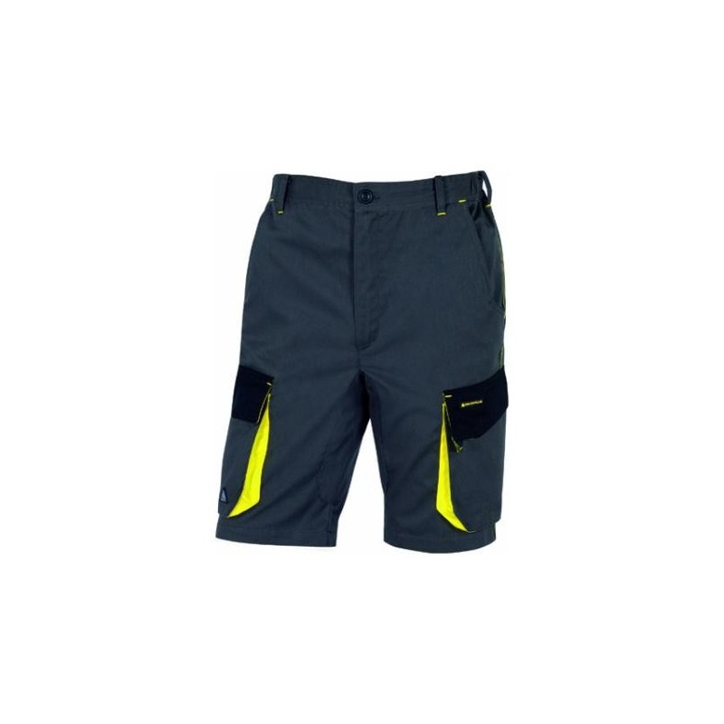 BERMUDA D-MACH TALLA S GRIS AMARILLO . .