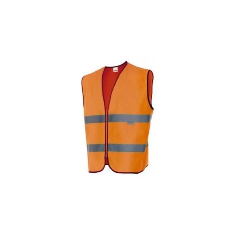 CHALECO TRAFICO C/CREMALLERA AV EN-471 NARANJA T-XXL