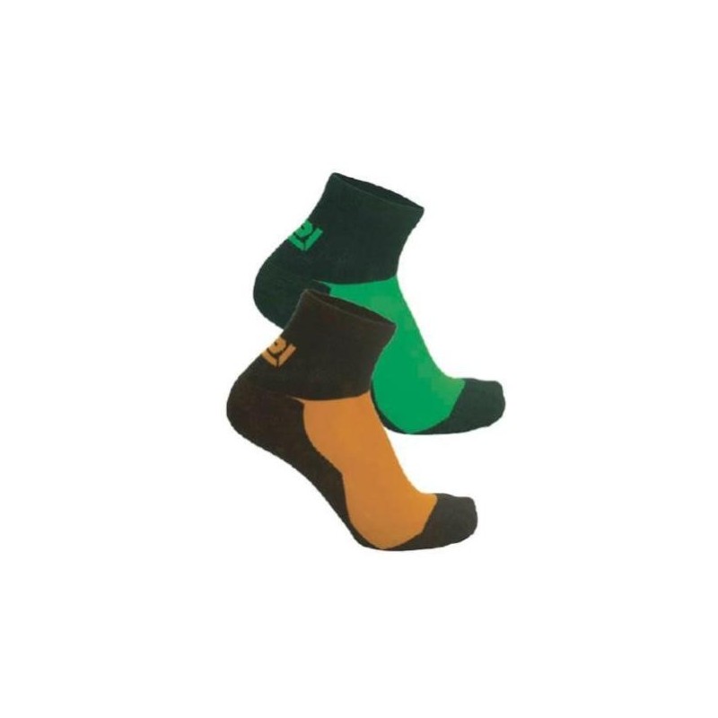 CALCETINES DUORUN NEGRO CON VERDE O NARANJA (2 PARES) 43/47