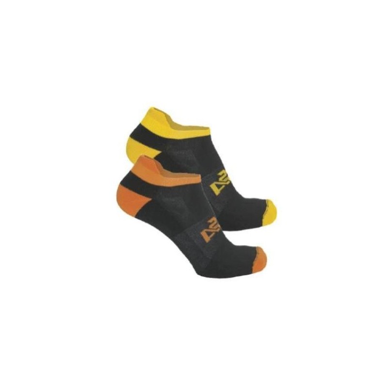 CALCETINES DUOBIKE NEGRO CON AMARILLO O NARANJA (2 PARES) 43/47