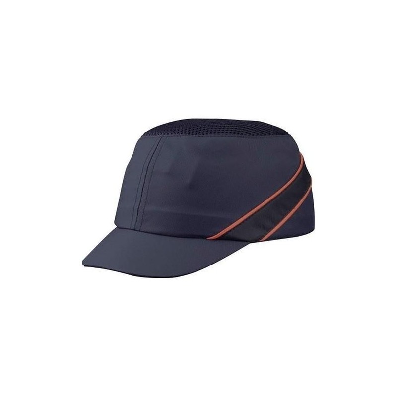 GORRA ANTIGOLPE VISERA 5cm VENTILADA MARINO NEGRO