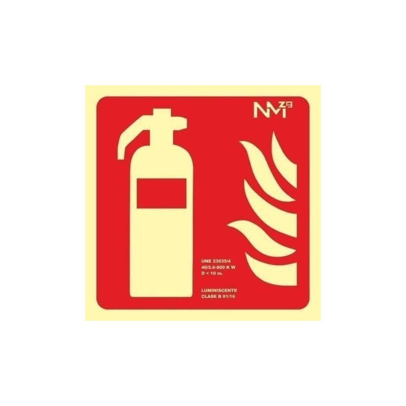 SEÑAL FOTOL.21x21 ''EXTINTOR''