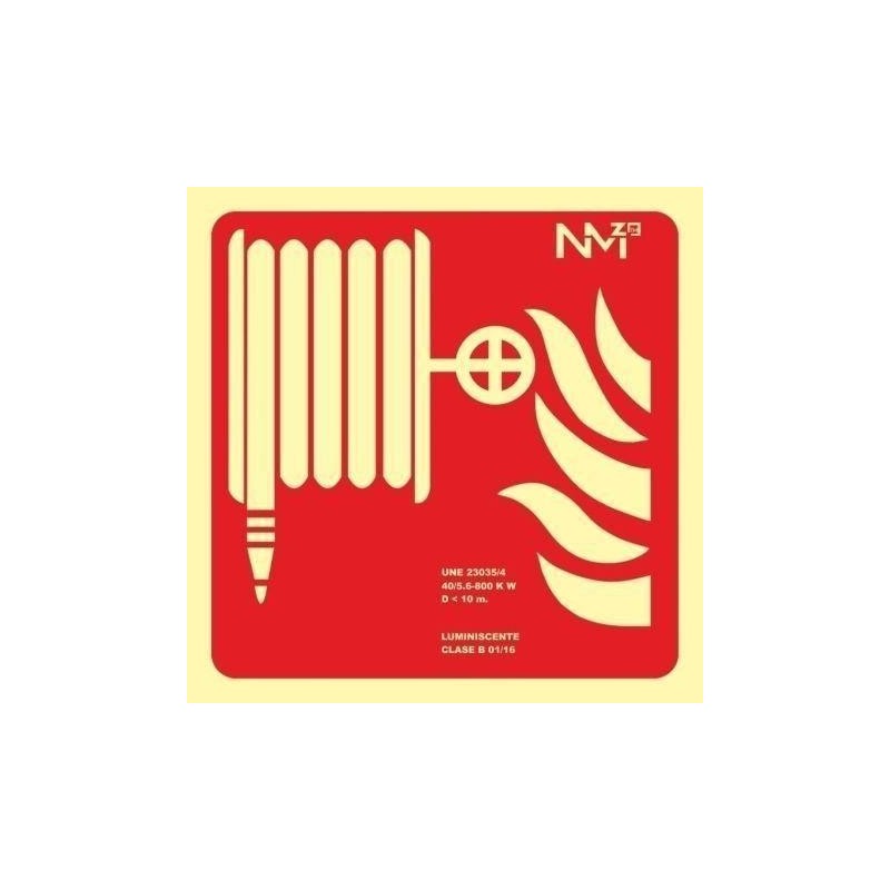 SEÑAL FOTOL.21x21 ''BOCA DE INCENDIO''