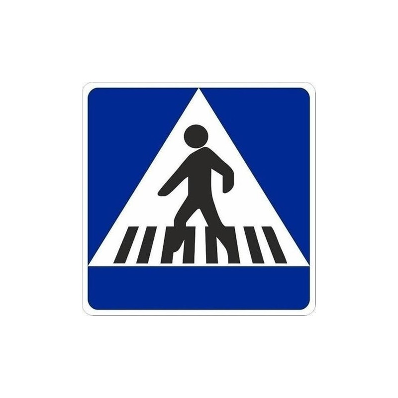 SEÑAL METAL CUADRADA 50 PASO DE PEATONES