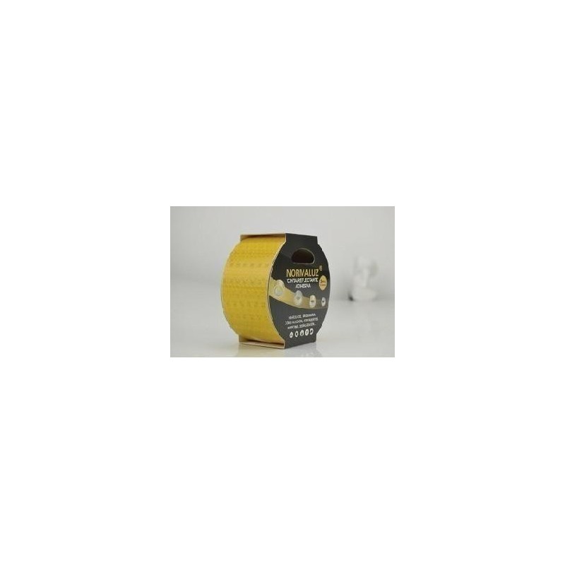 CINTA SEÑ.ADHESIVA REFLECTANTE ROLLO 50MM X 5 MTS. AMARILLA