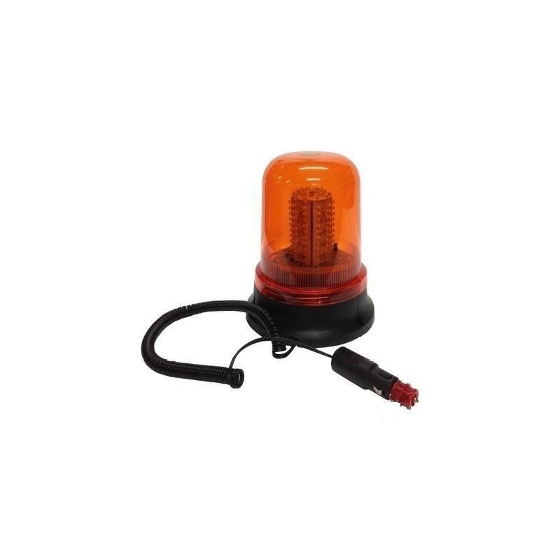 LUZ ROTATIVA NARANJA LED C/IMAN 12V