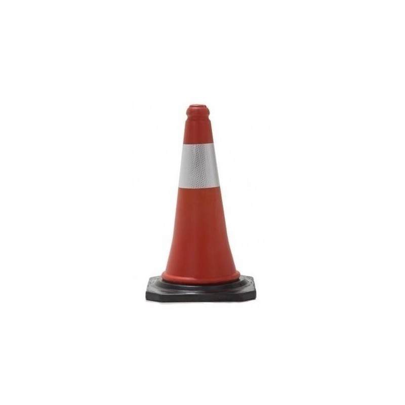 CONO SEÑALIZACION 75CM BASE DE GOMA CONO PVC NARANJA