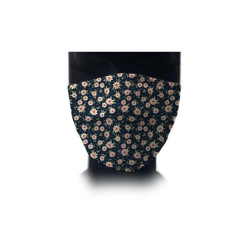 MASCARILLA IMASKKI 6/12 AÑOS ''MARGARITAS'' LAVABLE UNE0065 (60 LAVADOS)
