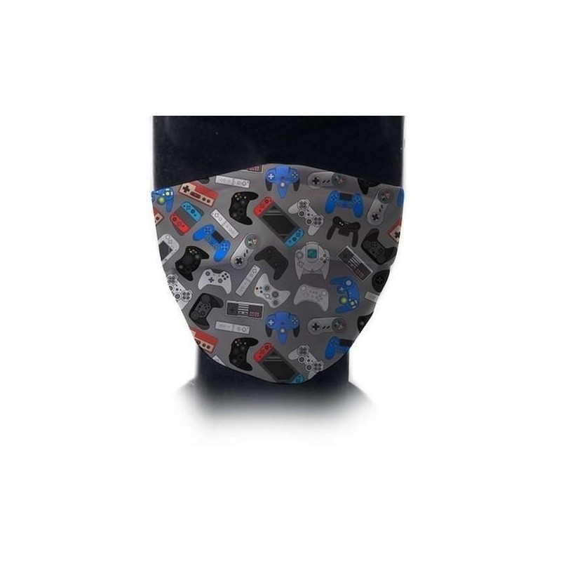 MASCARILLA IMASKKI 6/12 AÑOS ''CONSOLAS'' LAVABLE UNE0065 (60 LAVADOS)