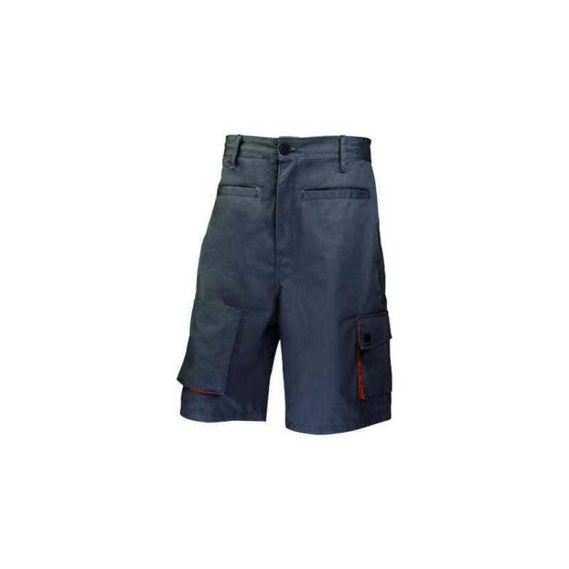 BERMUDA MACH2 7 BOLSILLOS TALLA S GRIS NARANJA . .