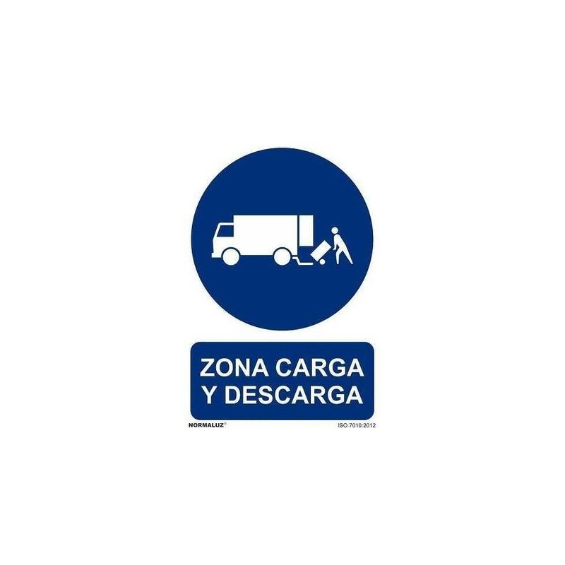 SEÑAL PVC 80 X 120 ''ZONA CARGA Y DESCARGA''