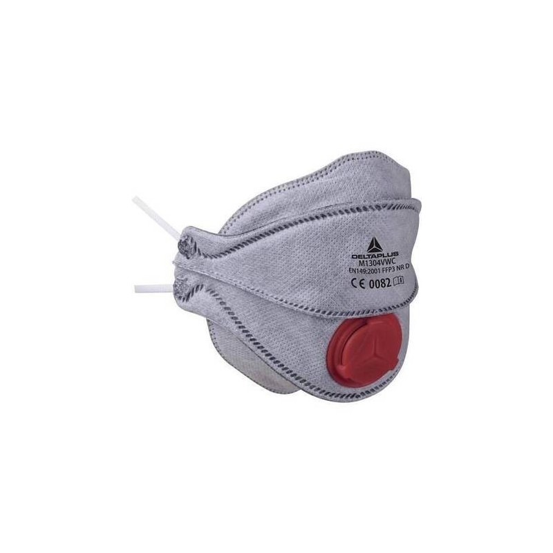 CAJA DE 10 MASCARILLAS FFP3 PLIEGUE HORIZONTAL (4 PLIEGUES) - VÁLVULA - VAPORES ORGÁNICOS - DOLOMITE