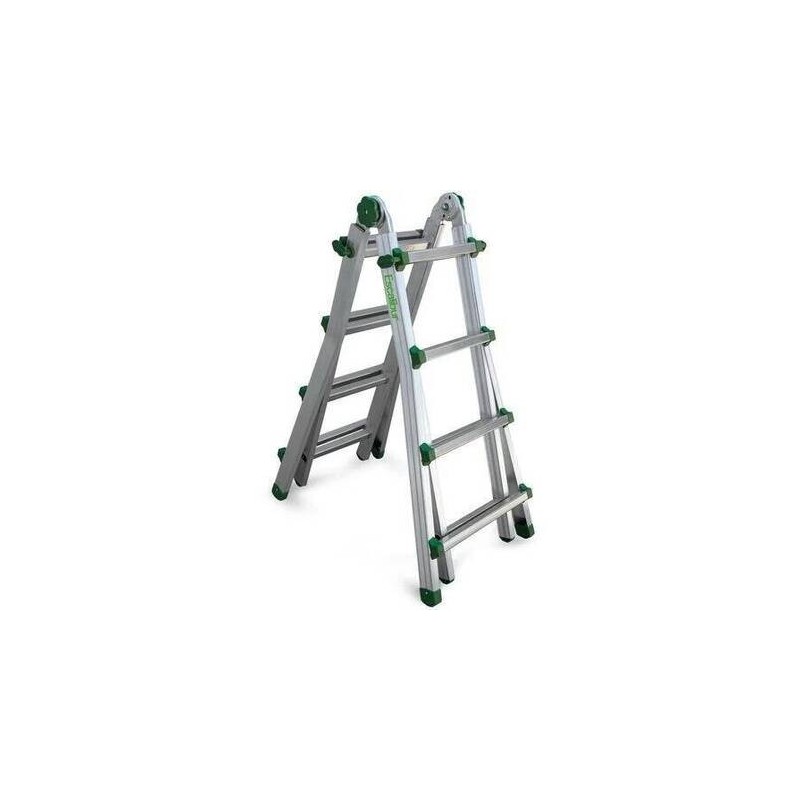 ESCALERA ESCALIBUR ALUMINIO 8+8 PELD/ EXTENDIDA 3,91 mts/ TIJERA 1,73 mts/ CERRADA 1,18 mts10,5 Kgs.