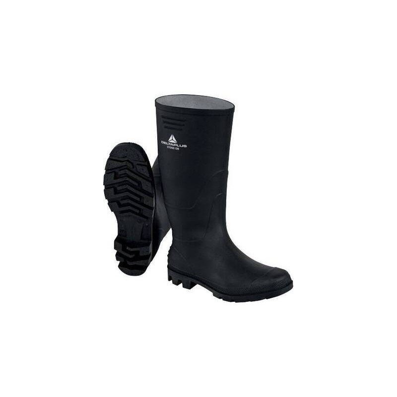 BOTA AGUA CAÑA ALTA PVC OB SRA NEGRO